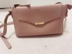 ピンク ショルダーバッグ 合成皮革