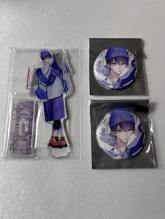 にじさんじ 7大タワー コラボ アクリルスタンド 缶バッジ 2枚 剣持刀也