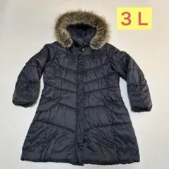 twenty one stageファー付きフード 黒 ダウンジャケット