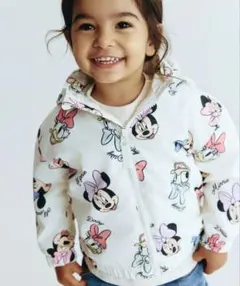 未開封　H&M フリースラインドジャケットディズニーミニーマウス　100