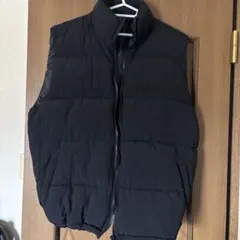 ブラック ダウンベスト ノースリーブ