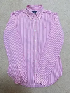 RALPH LAUREN ストライプ 長袖シャツ ピンクのサムネイル