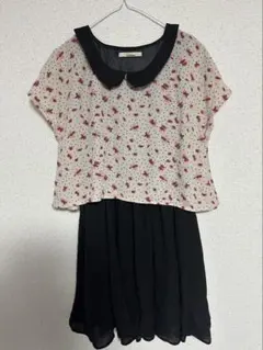 OLIVE des OLIVE 花柄半袖ワンピース