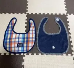 POLO チェック柄 スタイ 2枚セット