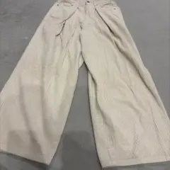 ベロアパンツ ワイドパンツ