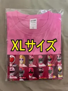 XLサイズ　全スーパー戦隊展　キャラクターTシャツ ピンク　桃色