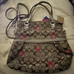 コーチ COACH ハンドバッグ ショルダーバッグ シグネチャー 美品