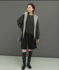 ニット セーター エクストラファインシームデザインニット ROSSO