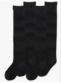 【新品・未使用】ニッセン　ニーハイソックス 4足セット(ブラック）