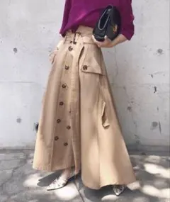 【美品】アメリ　TRENCH LIKE SKIRT　トレンチライクスカートのサムネイル