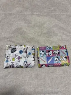 新品 スヌーピー エコバッグ 折りたたみ 大容量 コンパクト 2個セット