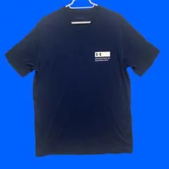 アンダーアーマー　ロゴ入り薄手半袖Tシャツ　ネイビー　メンズXXL シンプル