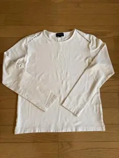 BURBERRY GOLF ベージュ系長袖Tシャツ Mサイズ　上品　バーバリーのサムネイル