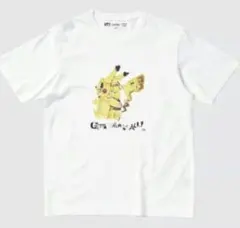 ユニクロ UT ☆ ポケモン ミーツ アーティスト ピカチュウ Tシャツ S 白