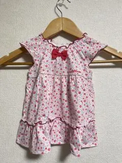 MIKI HOUSE 花柄ワンピース 80サイズ