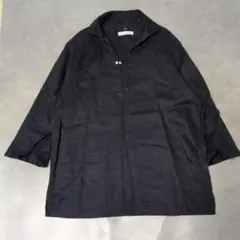 未使用級✨SHIPS サフィランリネン カプリシャツ スキッパー 七分袖のサムネイル