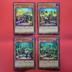遊戯王　霊使いヒータ　アウス　エリア　ウィン　各1枚　イラスト違い