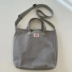 Danton グレー キャンバス ショルダーバッグ