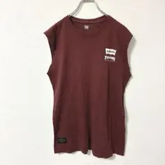 Levi's Thrasher コラボノースリーブ　カットオフ　バーガンディ　M