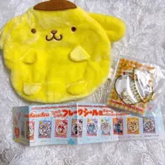 サンリオキャラクターズ ポムポムプリン シャカシャカフレークシール風チャーム