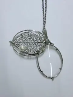 ブレストルーペ スライド式 ペンダントルーペ パール PEARL 拡大鏡 虫眼鏡のサムネイル