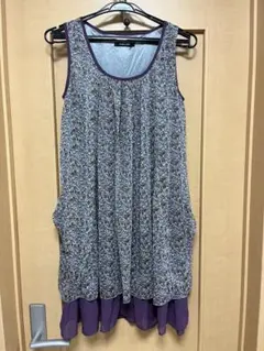 AS KNOW AS PINKY 花柄ノースリーブチュニック