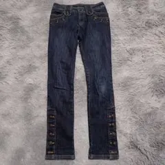 Archive Y2K ボタン スタッズ デニムパンツ 平成 ギャル ギミック