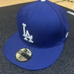 NEW ERA × LA（ドジャース）59FIFTY キャップ 7 3/8ブルー