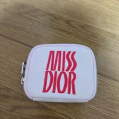 Miss Dior ポーチ ホワイト/レッド