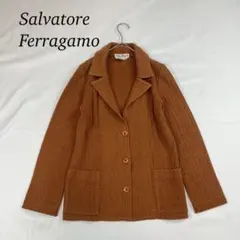 P57 S サルヴァトーレフェラガモ ロゴ入りボタン カーディガン レディース