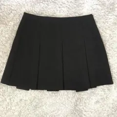 GU プリーツミニスカート　ブラック　Mサイズ