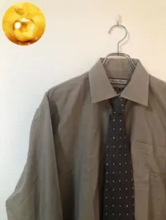 【セット売り】ネクタイシャツ ブラウンコーデ ネクタイ2本合わせ