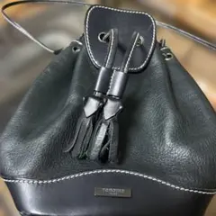 renoma PARIS 巾着型 ショルダーバッグ ブラックのサムネイル