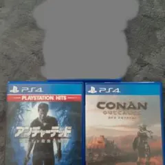 PS4ゲーム3本セット（Horizon, アンチャーテッド, Conan）