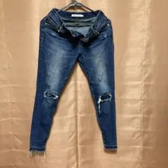 AZUL BY MOUSSY ダメージデニムパンツ S