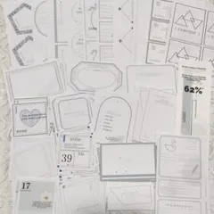 オリジナル　コラージュ素材　おすそ分け　ブルー　セット