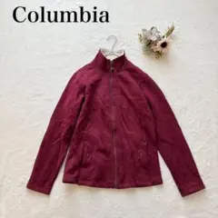 【コロンビア】フリースジャケット（M）フルジップ 英字 刺繍ロゴ カジュアル
