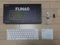 MONSGEEK FUN60 メカニカルキーボード ホワイト