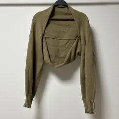 terawear emu teraさん ニットボレロ 長袖 羽織り カーディガン