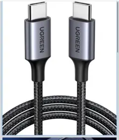 【美品】UGREEN USB Type-C ケーブル 3m PD対応 60W