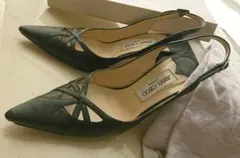 JIMMY CHOO バックストラップパンプス 37＊USED