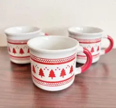 クリスマスデザイン陶器デザートカップ
