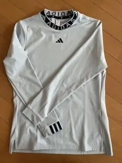 adidas レディース L 長袖シャツ ライトグレー
