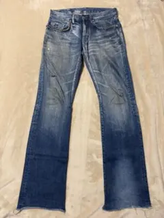 希少 HYSTERIC GLAMOUR ビンテージ加工 ブーツカットデニム 28のサムネイル