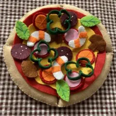 フェルト　おままごと　ピザセット