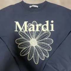 Mardi Mercredi ネイビー フラワープリント トレーナー