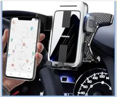 車載 車 スマホホルダー 360度回転 取り付け簡単 転落防止　クリップ式