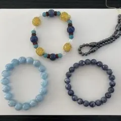 天然石ブレスレットセット 4点
