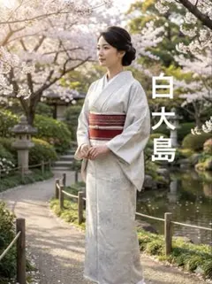 洗える着物 絽夏物小紋 お仕立て上がり 雪花絞り風柄 洗濯可能 wk989ta