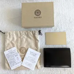 新品未使用✨️GANZO ガンゾ 名刺入れ コードバン 通しマチブラックのサムネイル
